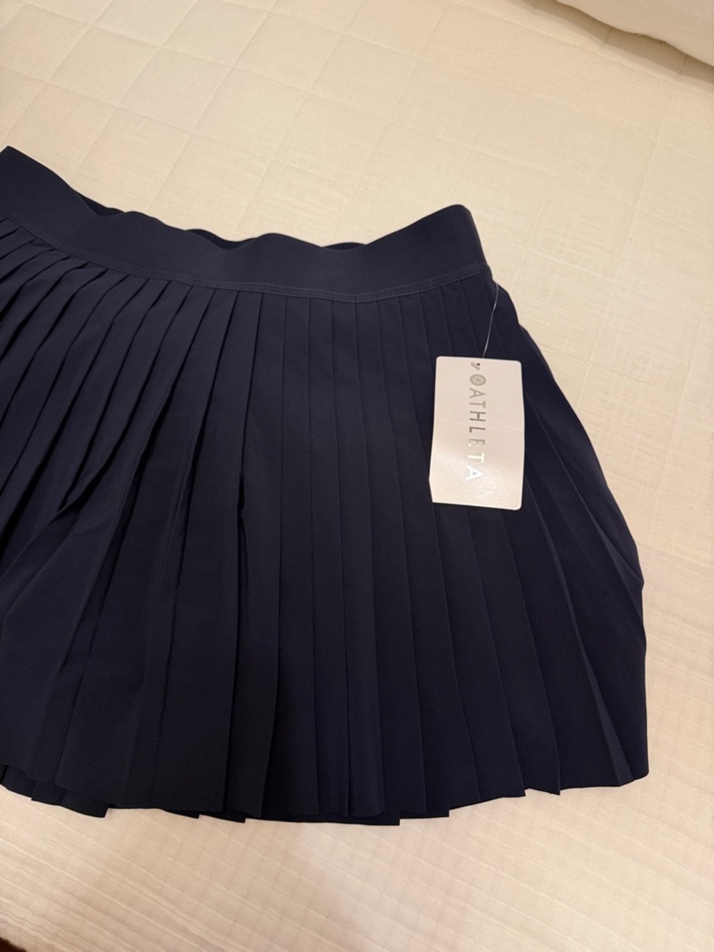 Athleta Navy Pleated Athletic Skirt
